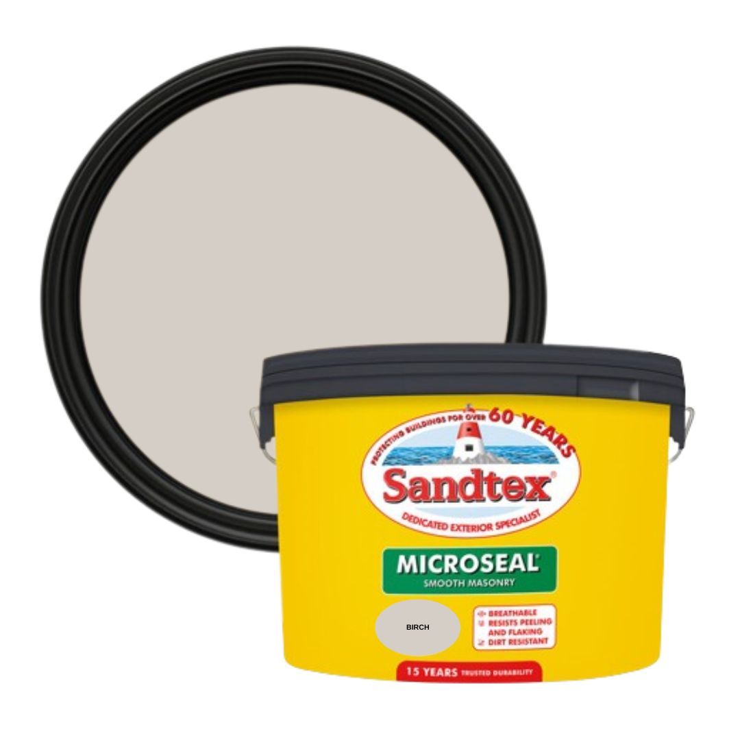 Sandtex Smooth Masonry 10L Birch Exterior Paint